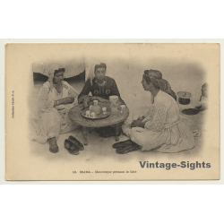 Blida / Algeria: Mauresque Prenant Le Cafe / Ethnic (Vintage PC ~1900s)