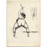 French BDSM Drawings *5 / Spanking Horse (Vintage Photo ~1930s)