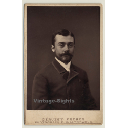 Géruzet Frères / Bruxelles: Portrait L. Weislenbruch / Beard (Vintage Cabinet Card ~1870s)