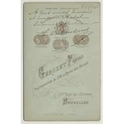 Géruzet Frères / Bruxelles: Portrait L. Weislenbruch / Beard (Vintage Cabinet Card ~1870s)