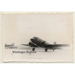 French AF Douglas C-47B-35-DK DC-3 Film Pathé (Vintage Photo 1947)