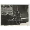 50100 Firenze / Italy: Street Scene Old Couple On Bench (Vintage Photo 1978)