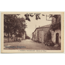 30114 Nages-Et-Solorgues / France: Entrée Du Village (Vintage PC ~1940s)