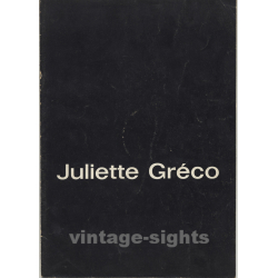 Juliette Gréco - Recital 1965/66 (Vintage German Concert Tour Booklet)