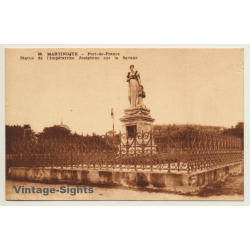 Martinique: Statue De L'Impératrice Joséphine Sur La Savane (Vintage PC ~1950s)