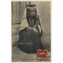 Algeria: Femme Ouled-Nailed / Headdress - Ethnic (Vintage PC)