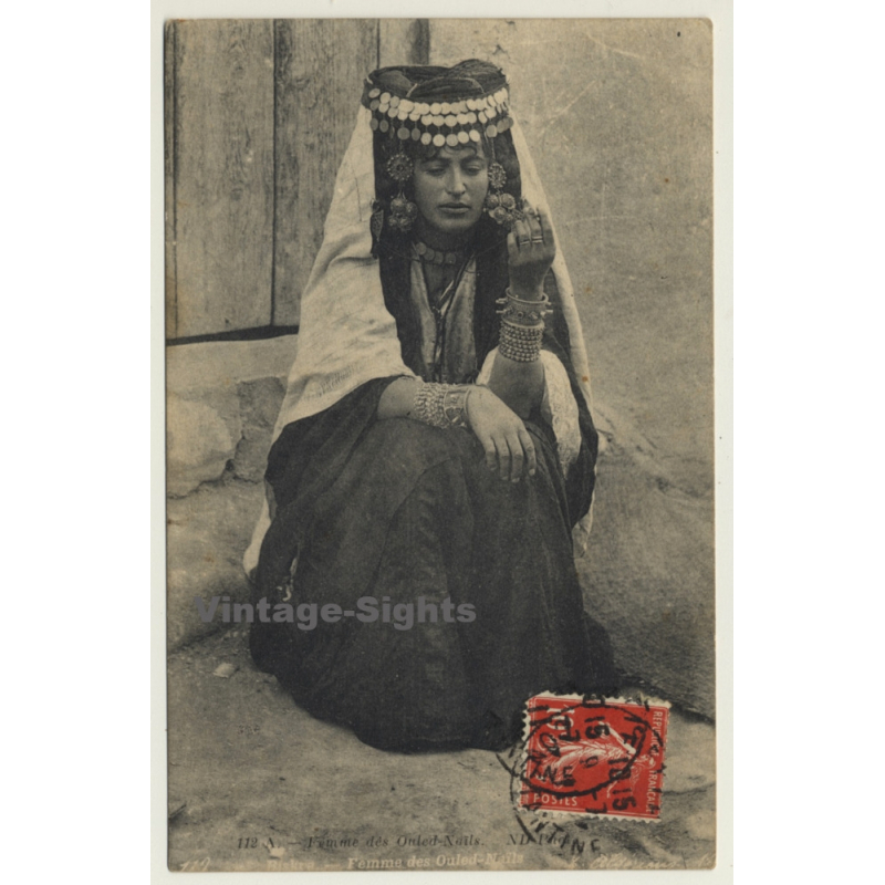 Algeria: Femme Ouled-Nailed / Headdress - Ethnic (Vintage PC) Algeria: Femme Ouled-Nailed / Headdress - Ethnic (Vintage PC)