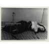 Pretty Longhaired Woman On Floor / Bondage - BDSM (2nd Gen. Photo GDR ~1960s)