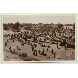 Place Djemma El Fna - Base Aérienne De Marrakech (Vintage RPPC 1942)