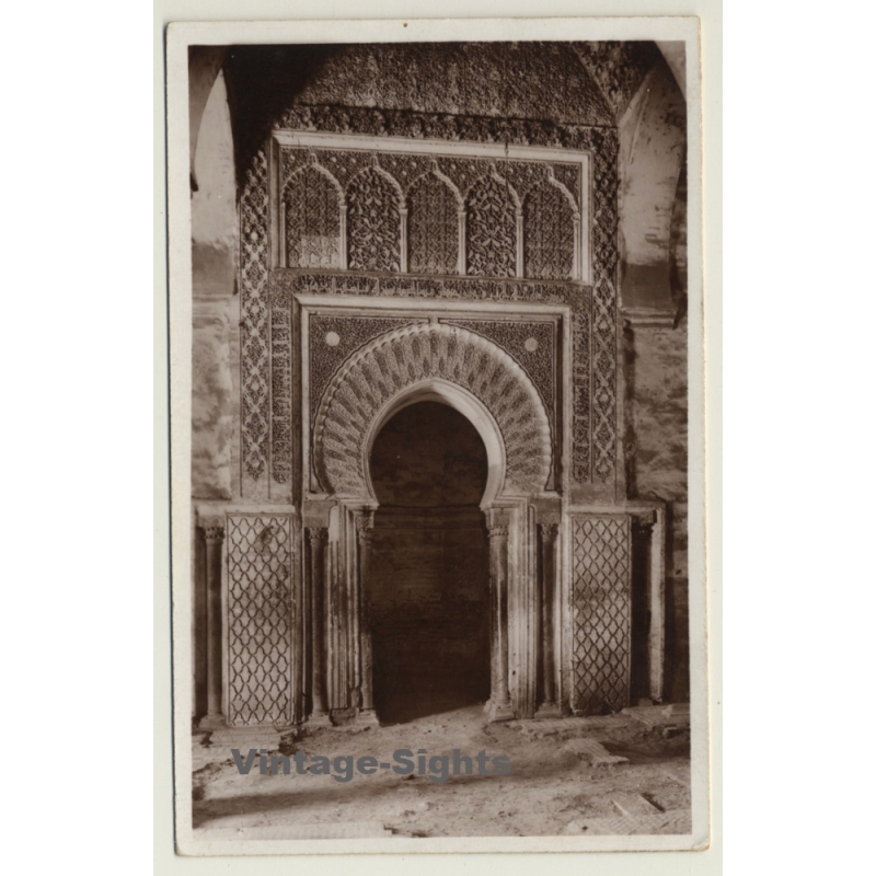 Porte Aux Tombeaux Saadiens - Base Aérienne De Marrakech (Vintage RPPC 1938) Porte Aux Tombeaux Saadiens - Base Aérienne De Marrakech (Vintage RPPC 1938)