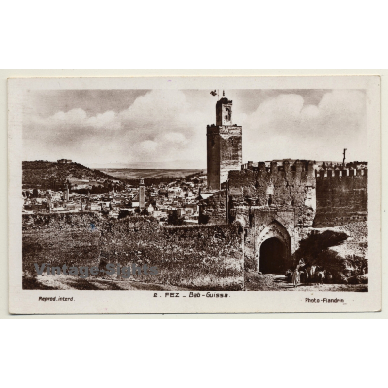 Fez - Fes: Bab Guissa - Base Aérienne (Vintage RPPC 1938) Fez - Fes: Bab Guissa - Base Aérienne (Vintage RPPC 1938)