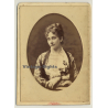 Dupont / Bruxelles: Portrait Of Mme De Donea (Vintage Cabinet Card ~1880s)