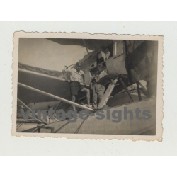 Proud Pilots On Firefighting Plane 1941 / Aeródromo Militar de Pollença - Baleares