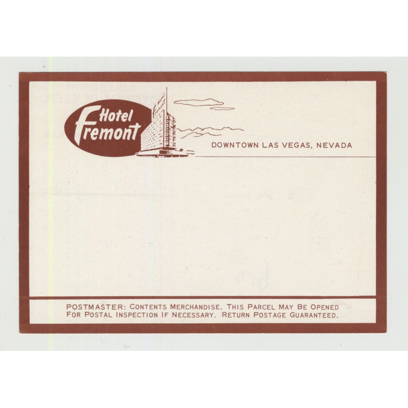 Hotel Fremont - Las Vegas / USA (Vintage Luggage/Postal Label) Hotel Fremont - Las Vegas / USA (Vintage Luggage/Postal Label)