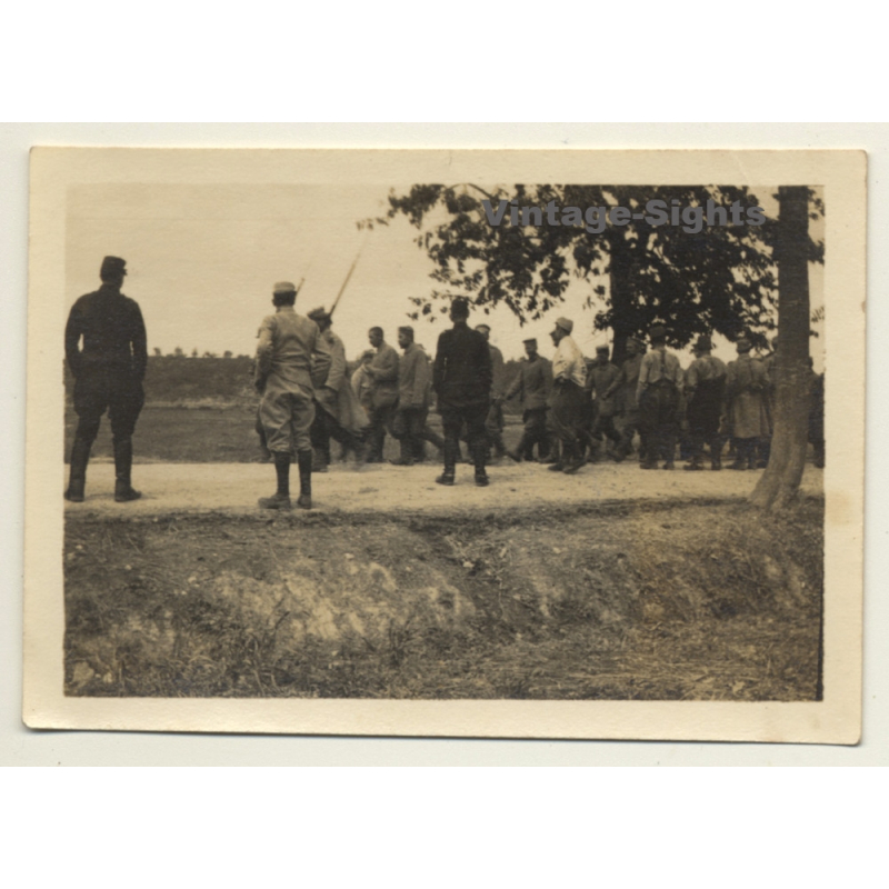 France: Terme À La Renarde - Prisonniers Boches WW1 (Vintage Photo ~1910s)