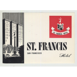 St. Francis Hotel - San Francisco / USA (Vintage Luggage/Postal Label)