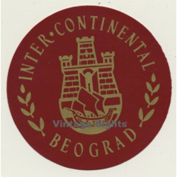 Beograd / Serbia: Inter - Continental *5 (Vintage Self Adhesive Luggage Label / Sticker)