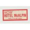 Hotel McAlpin - New York, N.Y. / USA (Vintage Luggage Label)