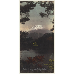 Japan: Mount Fuji / Fujiyama 富士山 (Vintage Hand Tinted Photo? ~1910s)