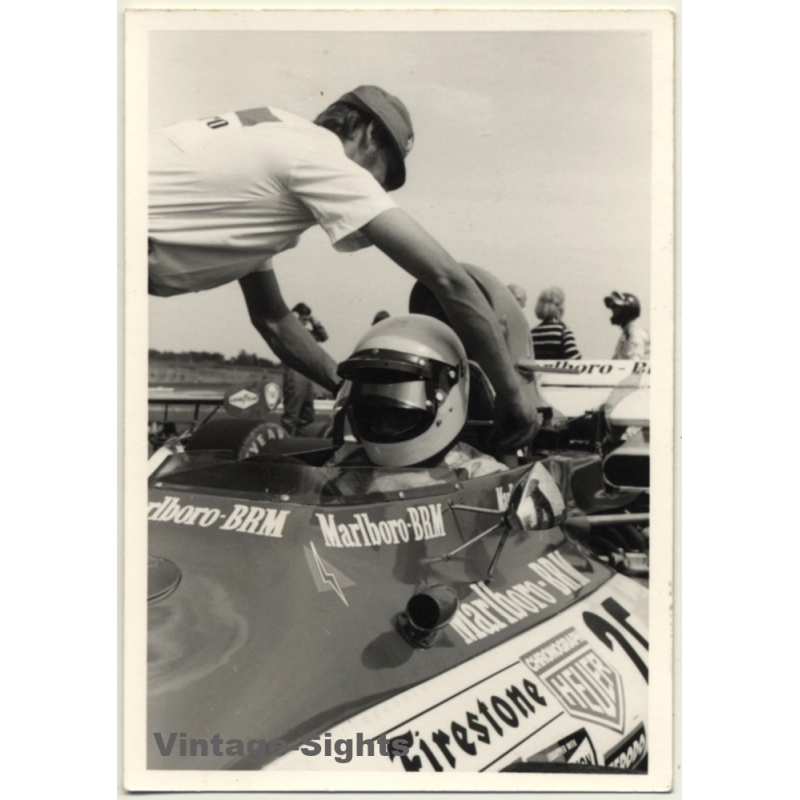 Nivelles-Baulers GP: Howden Ganley In His Marlboro BRM P160 (Vintage Photo 1972)