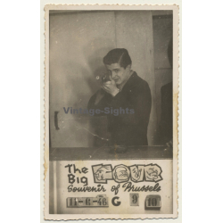 Brussels: Big Four Shooting Gallery / Self Portrait *3 (Vintage Photo 1946)