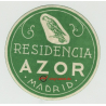 Residencia Azor - Madrid / Spain (Vintage Luggage Label)