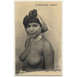 Maghreb: Femme Mauresque / Nude - Ethnic (Vintage PC ~1910s/1920s)