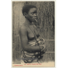 Dakar / Senegal: Jeune Fille Volof / Miswak - Nude - Ethnic (Vintage PC ~1910s/1920s)