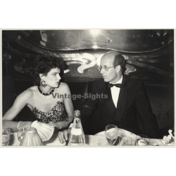 Stephani De Monaco & Paul Audrain At Maxim's (Vintage Press Photo 1985)