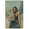 Egypt: Fille Egyptienne / Water Jar - Nude - Ethnic (Vintage PC ~1900s/1910s)