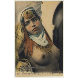 Jeune Femme Du Sud Algerien / Semi Nude - Ethnic (Vintage Tinted PC Levy Fils)
