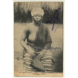 Kindia / Guinée Francaise: Femme Sara-Couli / Semi Nude - Ethnic (Vintage PC)