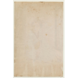 Japan: Geisha In Kimono - Wareshinobo / Meiji Era (Vintage Hand Tinted Photo ~1890s)