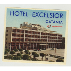 Hotel Excelsior - Catania / Italy (Vintage Luggage Label)