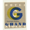 Zvolen / Slovakia: Hotel Grand (Vintage Luggage Label)