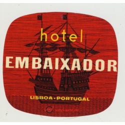 Hotel Embaixador - Lisboa / Portugal (Vintage Luggage Label)