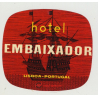 Hotel Embaixador - Lisboa / Portugal (Vintage Luggage Label)