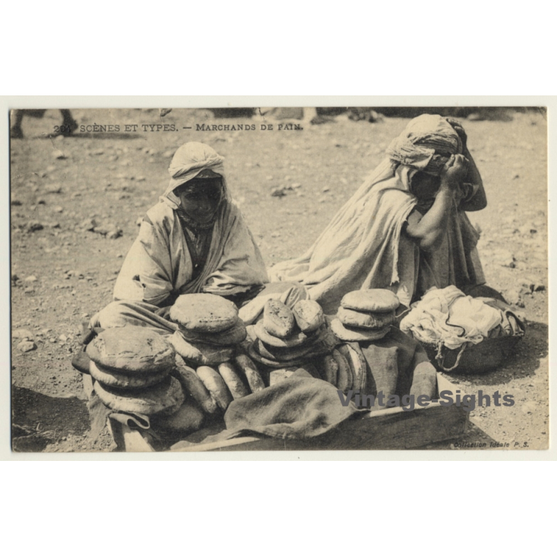 North Africa: Marchands De Pain / Ethno (Vintage PC ~1910s)