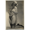 Seductive Blonde In Hot Lingerie Teases Camera (Vintage Photo ~1950s)