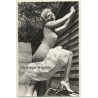 Racy Blonde Semi Nude *3 / Butt Flash - Pin-Up (Vintage RPPC ~1950s)
