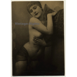 Elegant French Nude With Turban (Vintage Photo ~1920s/1930s)