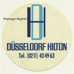 Düsseldorf / Germany: Hilton Hotel (Vintage Self Adhesive...
