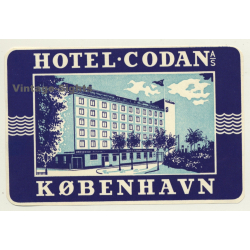Copenhagen / Denmark: Hotel Codan A/S (Vintage Luggage Label ~1950s)