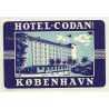 Copenhagen / Denmark: Hotel Codan A/S (Vintage Luggage Label ~1950s)
