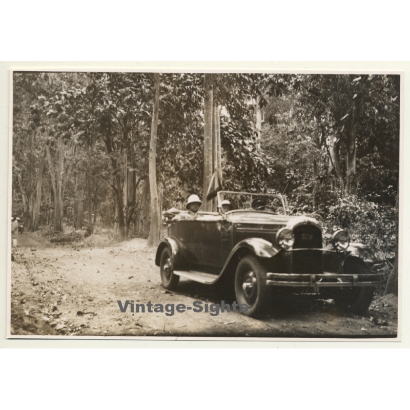 Congo-Belge: Packard Six Touring In Jungle / Colonial Master (Vintage Photo ~1930s)