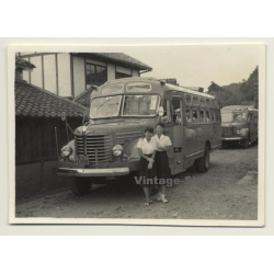 Japan: Hino Bonnet Bus BH-11? (Vintage Photo ~1960s/1970s)