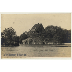 Canada: View On Country House From Lawrence River (Vintage RPPC 1913)