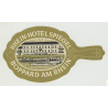 Rhein-Hotel Spiegel - Boppard Am Rhein / Germany (Vintage Luggage Label)
