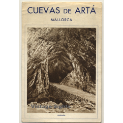 Cuevas De Artá / Mallorca (Vintage Multi Foldout Leaflet ~1950s)