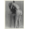 Semi Nude Blonde With Metal Chastity Belt*2 / Butt - BDSM (2nd Gen. Photo GDR 1964)